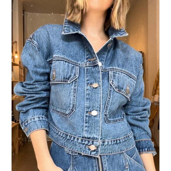 Etica Jackets & Blazers - Ética River Crop Denim Jacket - Size S - New Without Tags